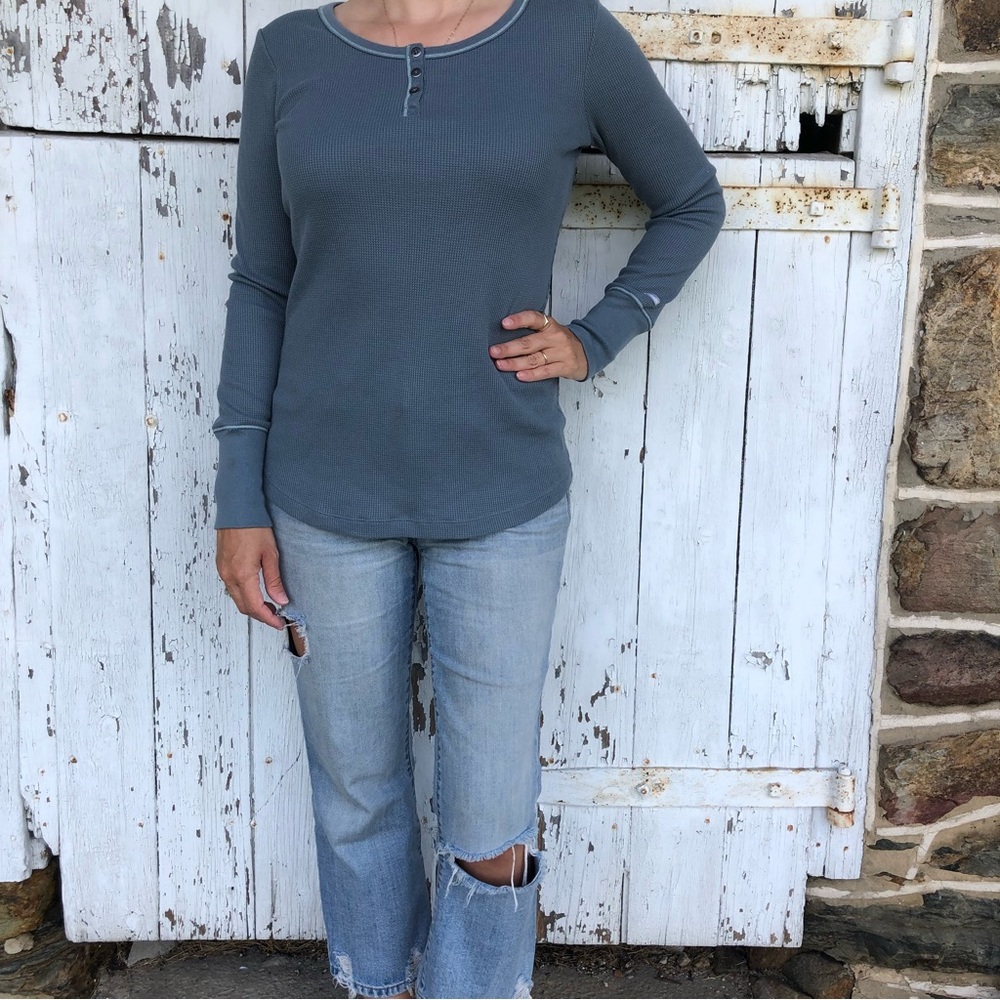 Columbia thermal. Size medium. Slate blue.